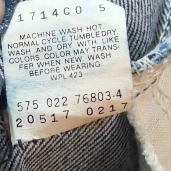 Vintage 70s Levi's Orange Tab Blue Flare Jeans - Men's Size 34 x 30 - Picture 5 of 11